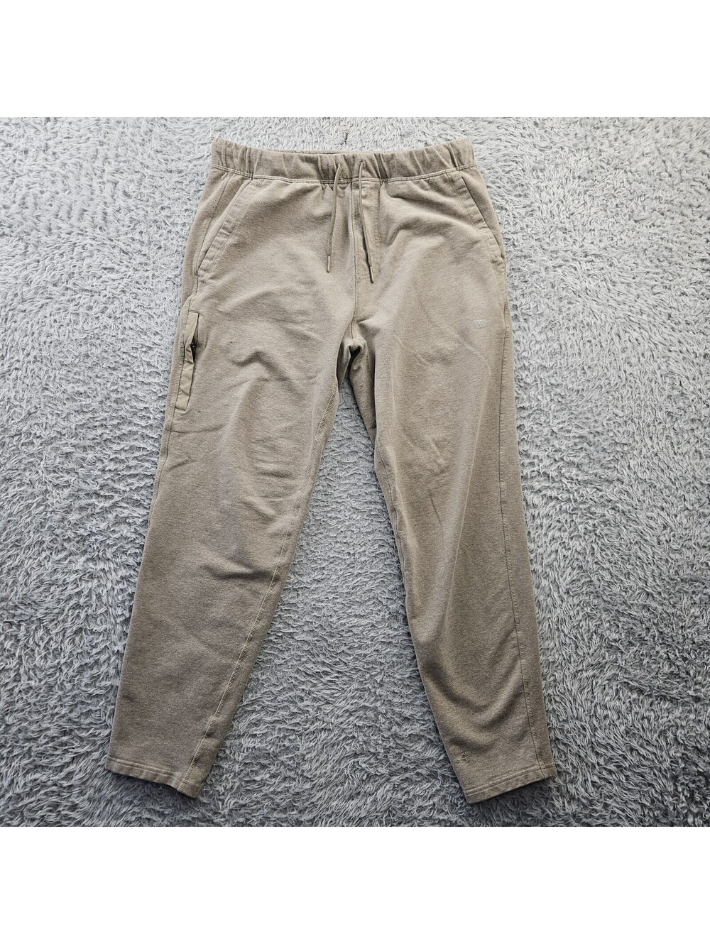 Mack Weldon Ace Sweatpants Joggers Men Medium Brown (Fits 31-34x29) *Small Holes